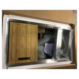 Handcrafted All-in-One Drop-In 32 in. x 22 in. x 9 in. Single Bowl Kitchen Sink in Stainless Steel with Accessories by AKDY