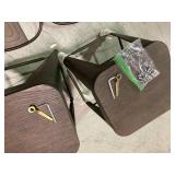 Oregon 39.5 in. Antique and Espresso High Back Counter Stool (Set of 2)