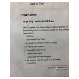 JOHN DOW OIL PAN
