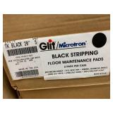 5 BOXES GLIT/MICROTRON BLACK STRIPPING FLOOR MAINTENANCE PADS