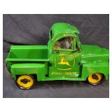 New Recycled Metal Garden Art John Deere Truck