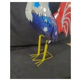 New Large Recycled Metal Garden Art American Rooster