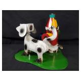 New Recycled Metal Garden Art Dog Peeing on Fire Hydrant