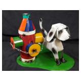 New Recycled Metal Garden Art Dog Peeing on Fire Hydrant