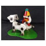 New Recycled Metal Garden Art Dog Peeing on Fire Hydrant