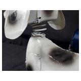 New Recycled Metal Garden Art Dog Peeing on Fire Hydrant