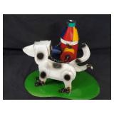 New Recycled Metal Garden Art Dog Peeing on Fire Hydrant