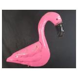 New Large Recycled Metal Garden Art Pink Flamingo
