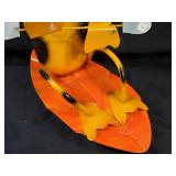 New Recycled Metal Garden Art Paddle Boarding / Surfing / Kayaking Frog