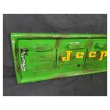 New Recycled Metal Jeep Tailgate Sign