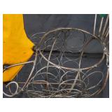 New Large Recycled Metal Garden Art Peacock Planter / Plant Holder / Trellis