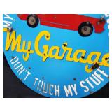 New Recycled Metal Hanging Garage Sign