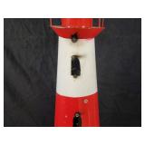 New Large Recycled Metal Garen Art Lighthouse