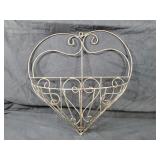 New Recycled Metal Heart Planter / Plant Holder / Trellis