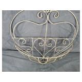 New Recycled Metal Heart Planter / Plant Holder / Trellis