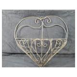 New Recycled Metal Heart Planter / Plant Holder / Trellis