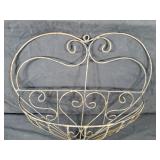 New Recycled Metal Heart Planter / Plant Holder / Trellis