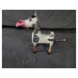 New Recycled Metal Garden Art Cow