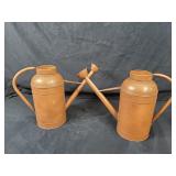 2 New Metal Watering Cans