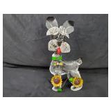 New Recycled Metal Garden Art Dog