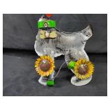 New Recycled Metal Garden Art Dog