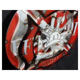 New Recycled Metal Garden Art Fire Dept Sign