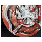 New Recycled Metal Garden Art Fire Dept Sign