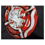 New Recycled Metal Garden Art Fire Dept Sign