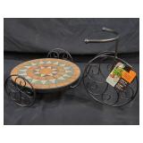 New Mosaic Tile Tricycle Plant Stand
