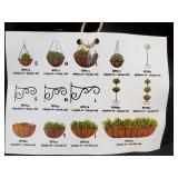 2 New Metal Hanging Baskets