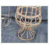 2 New Recycled Metal Planters