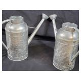 2 New Metal Watering Cans