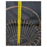 New 3 Piece Set of Recycled Metal Garden Art Baskets