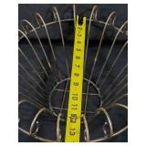 New 3 Piece Set of Recycled Metal Garden Art Baskets