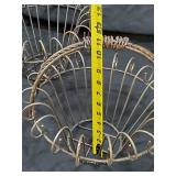 New 3 Piece Set of Recycled Metal Garden Art Baskets