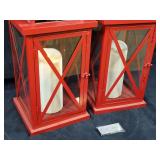 Pair of Luminara Flameless Candles with Lanterns
