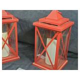 Pair of Luminara Flameless Candles with Lanterns