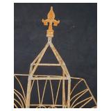 New Recycled Metal Garden 3 Tier Trellis Planter