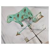 New Recycled Metal Big Cow Weathervane