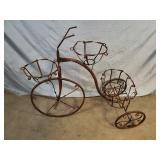 New Recycled Metal Large Trike Bike Planter