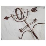 New Armillary Weathervane w/ Double Shepherd Hook