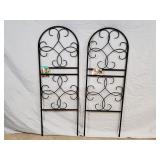 2 New Panacea Metal Scroll Trellis