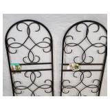 2 New Panacea Metal Scroll Trellis