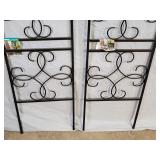 2 New Panacea Metal Scroll Trellis