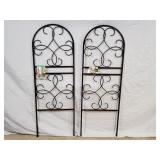 2 New Panacea Metal Scroll Trellis