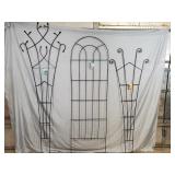 3 New Full Size Metal Trellis