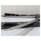 Set of 3 Decorative Samurai Swords