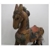 Large Carved Wood Rocking Horse