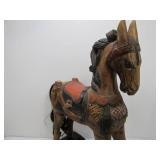 Large Carved Wood Rocking Horse
