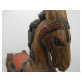 Large Carved Wood Rocking Horse